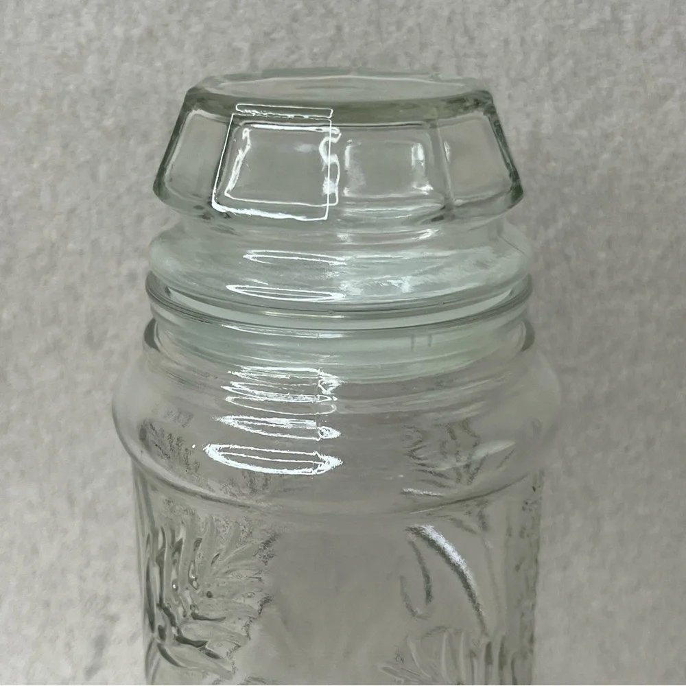 Vintage Mr Peanut Reusable Glass Jar 1982 VTG Retro 80s Kitchen Storage Collect